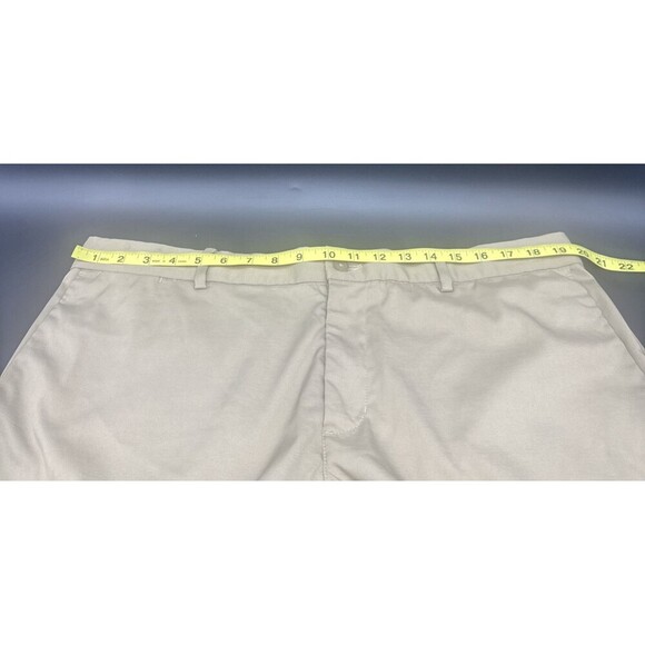 Nike Dri-Fit Mens Khaki Beige Flat Front Chino Pockets Golf Performance Sz 38 - Picture 5 of 9